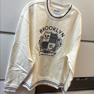 Old Navy Cream Brooklyn Sweatshirt